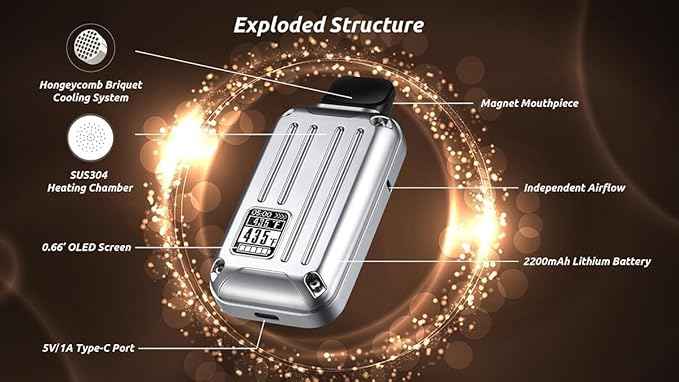 ANIX Uranus – Vaporizzatore Portatile per Erbe Secche